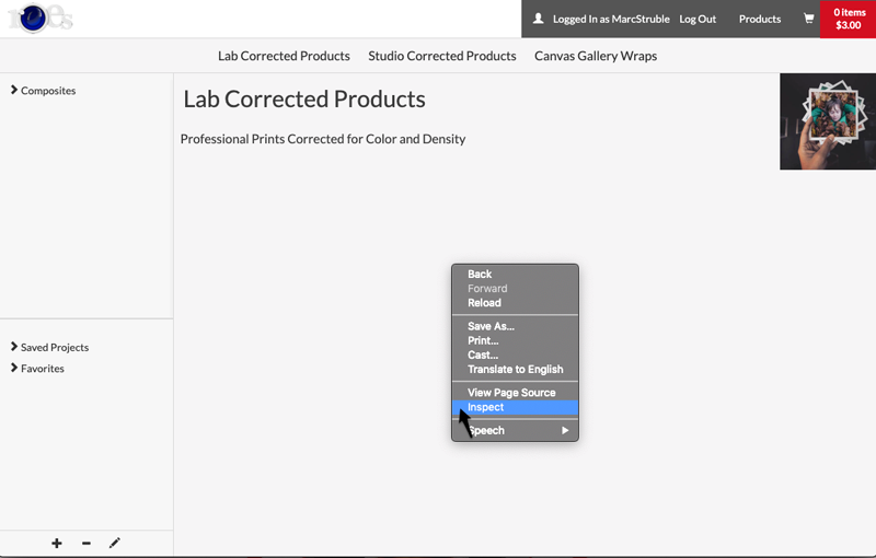 Open Chrome Dev Tools